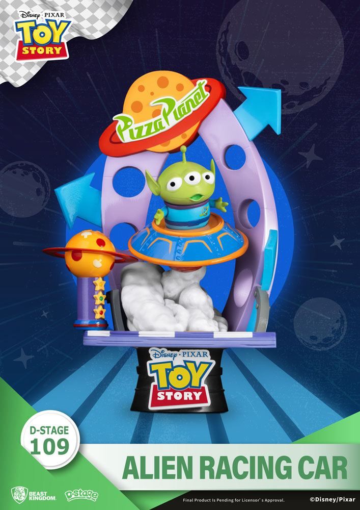 Toy Story D-Stage PVC Diorama Alien Racing Car 15 cm Beast Kingdom Toys