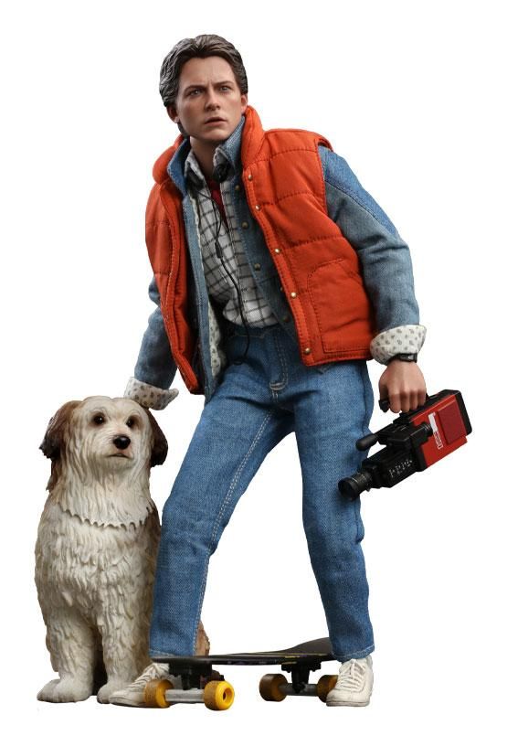 Back To The Future Movie Masterpiece Akční Figures 1/6 Marty McFly & Einstein Exclusive 28 cm Hot Toys