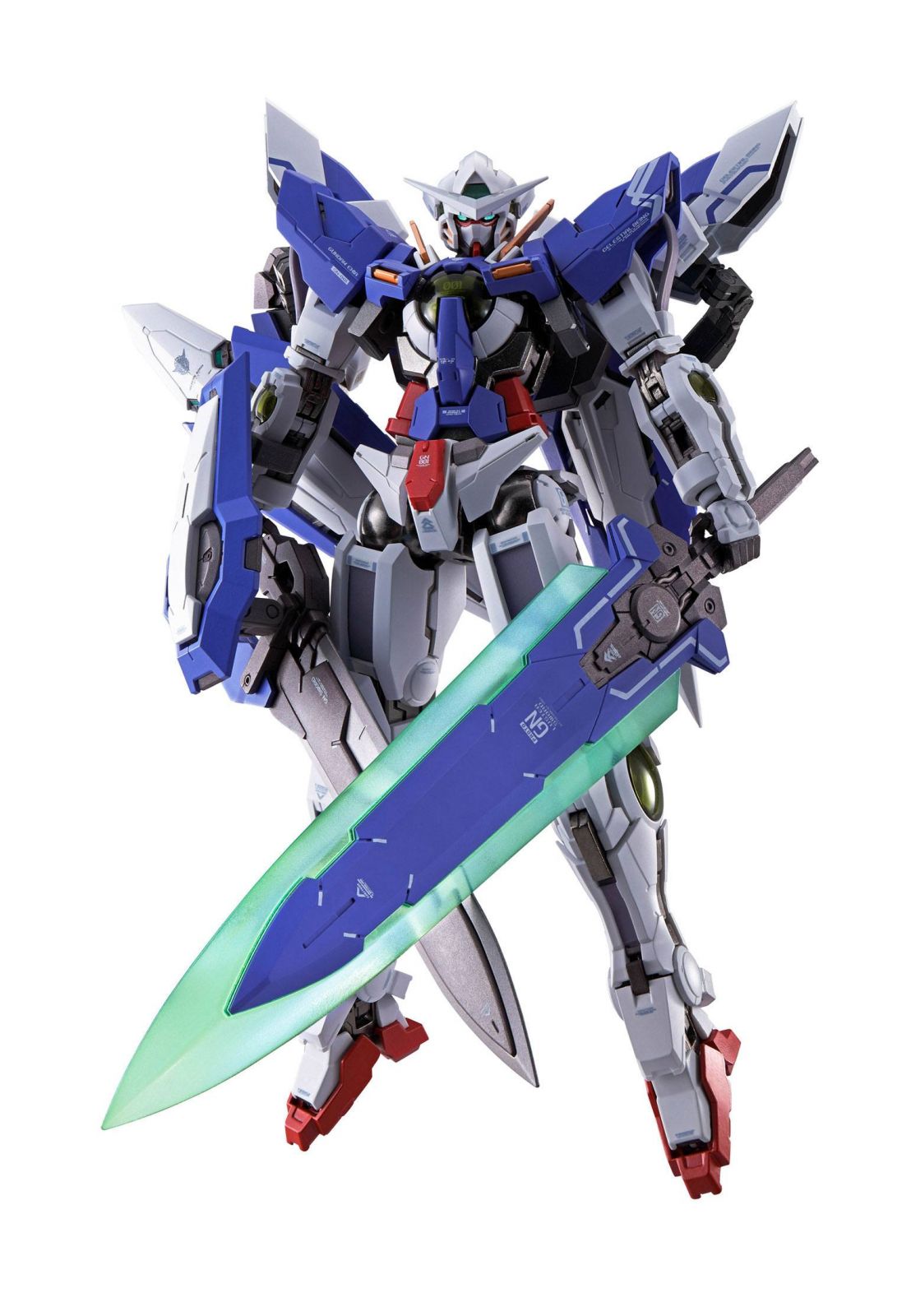 Mobile Suit Gundam 00 Revealed Chronicle Metal Build Kov. Akční Figure Gundam Devise Exia 18 cm Bandai Tamashii Nations