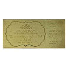 The Shining Replika Gyrosphere Collectible Ticket (gold plated)