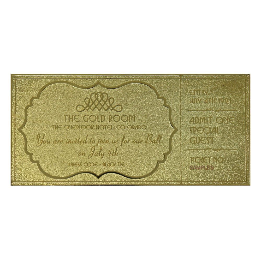 The Shining Replika Gyrosphere Collectible Ticket (gold plated) FaNaTtik