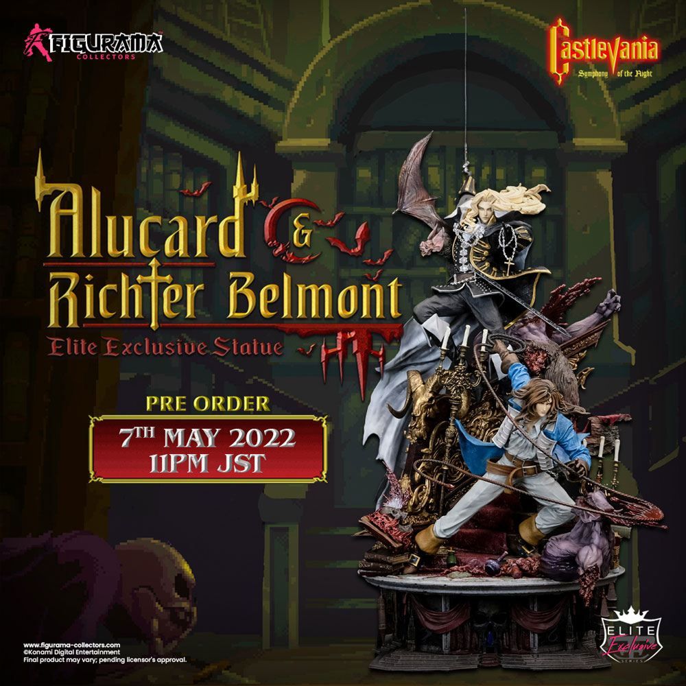 Castlevania: Symphony of the Night Elite Exclusive Soška 1/6 Alucard & Richter Belmont 91 cm Figurama Collectors