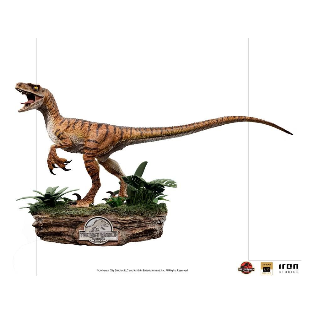 Jurassic World The Lost World Deluxe Art Scale Soška 1/10 Velociraptor 18 cm Iron Studios