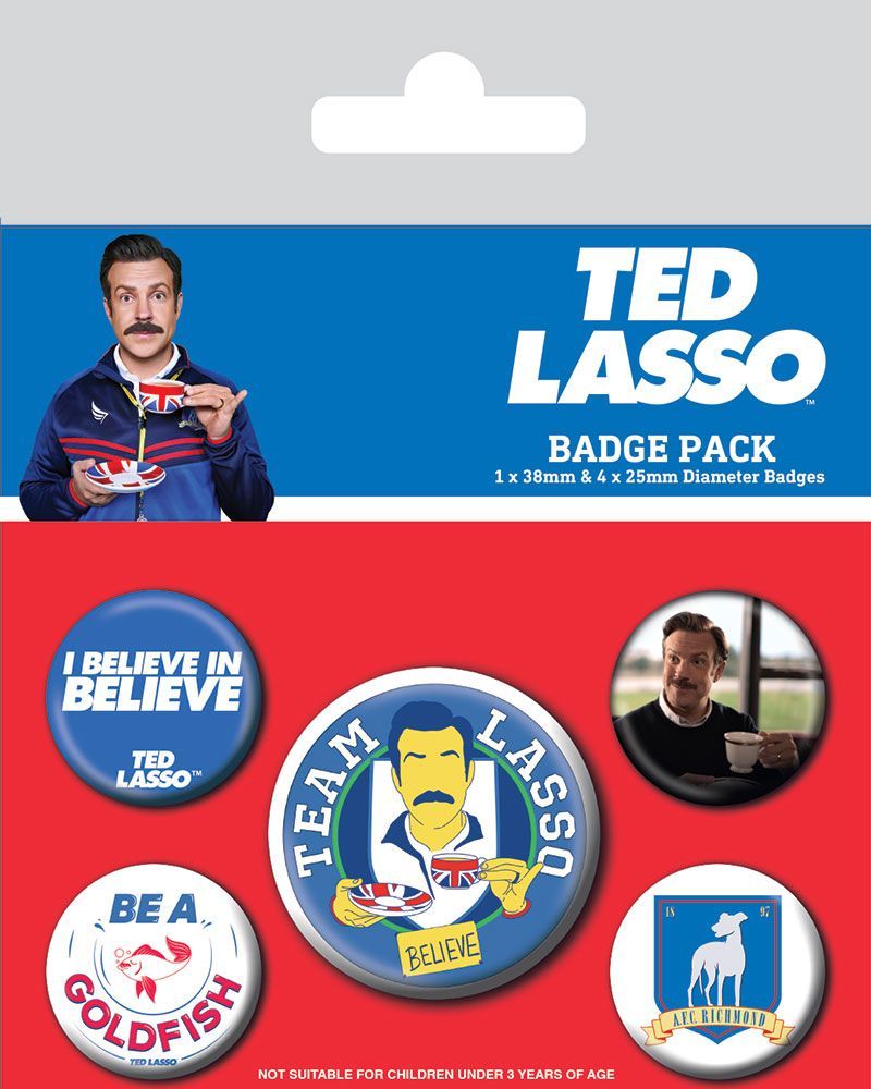 Ted Lasso Pin-Back Buttons 5-Pack Team Lasso Pyramid International