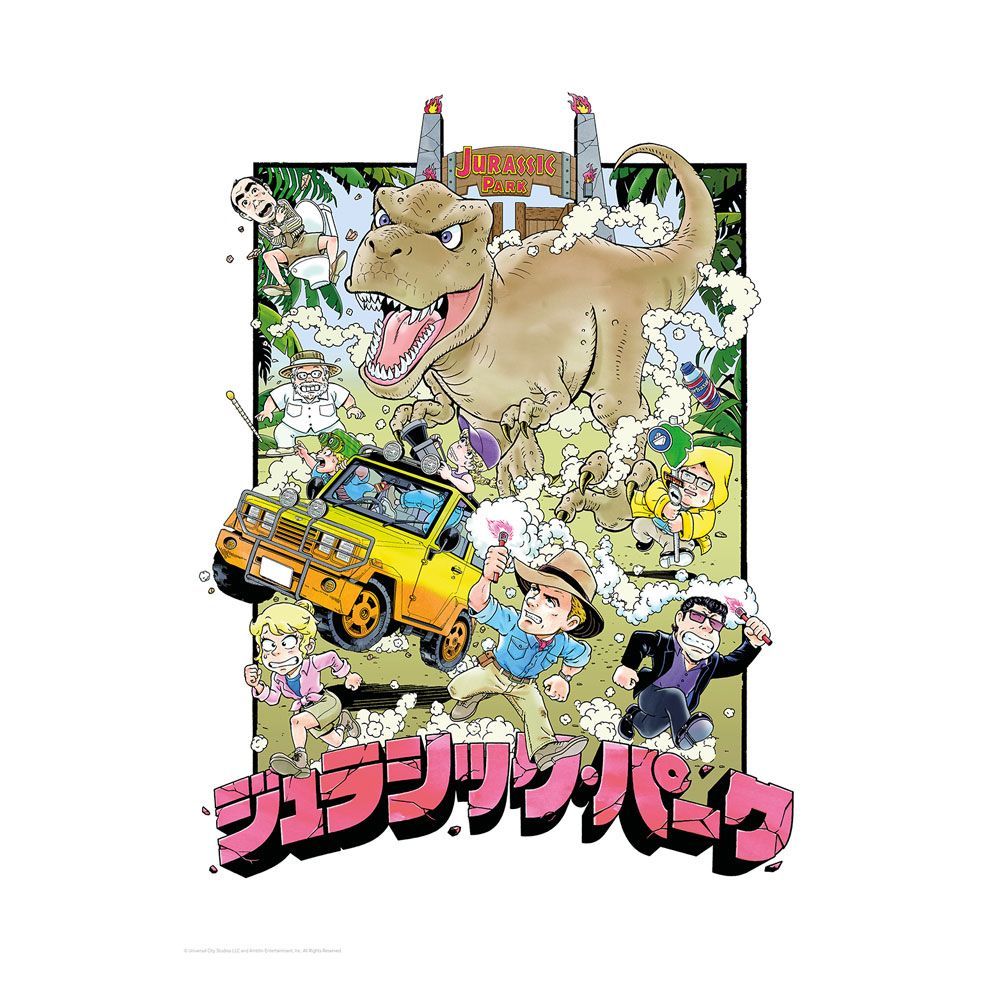 Jurassic Park Art Print Anime Edition Limited Edition 42 x 30 cm FaNaTtik