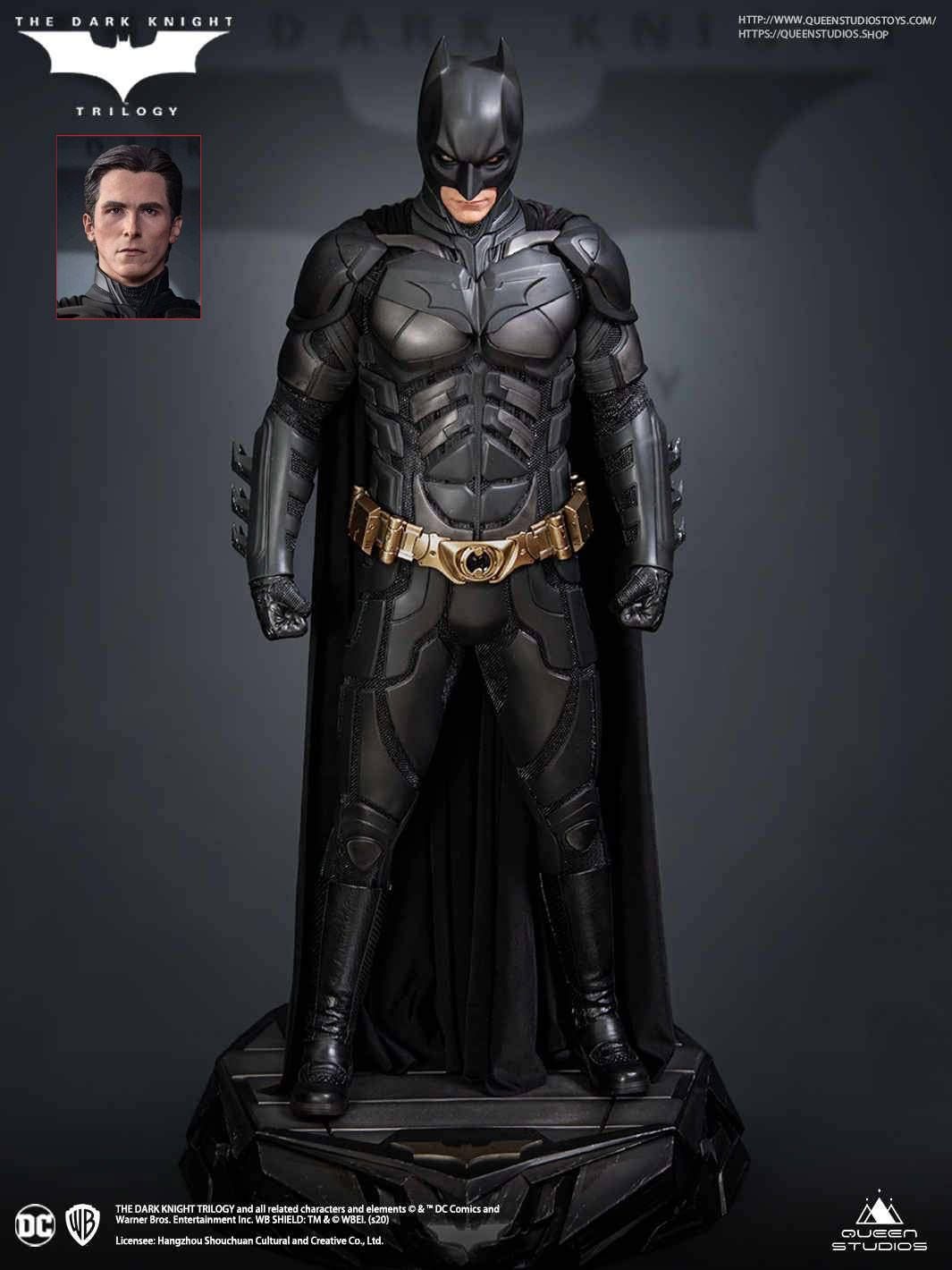 The Dark Knight Soška 1/3 Batman Premium Edition 68 cm Queen Studios