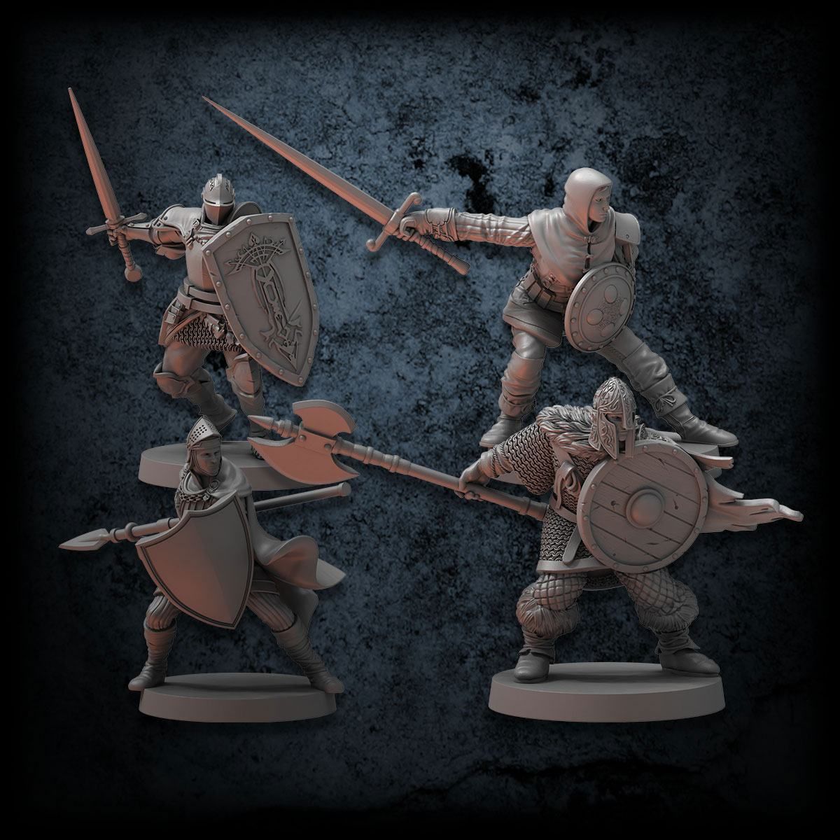 Dark Souls The Board Miniatures Unkindled Heroes Pack 1 Steamforged Games