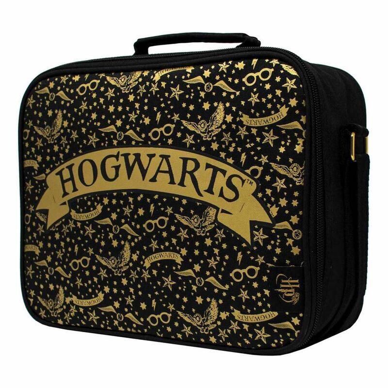 Harry Potter Lunch Bag Bradavice Black & Gold Blue Sky Studios