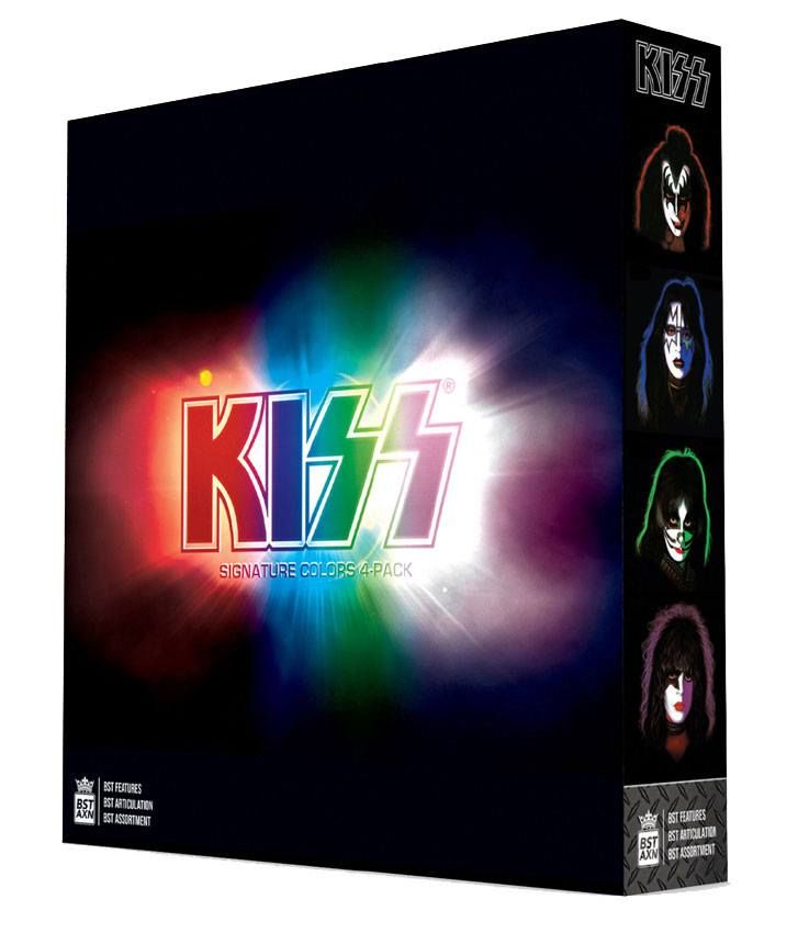 Kiss BST AXN Akční Figure 4-Pack Signature Colors Exclusive 13 cm The Loyal Subjects