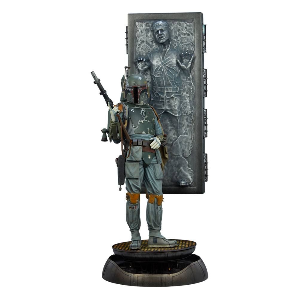 Star Wars Premium Format Soška Boba Fett and Han Solo in Carbonite 70 cm Sideshow Collectibles