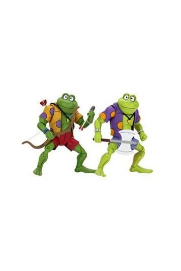 Teenage Mutant Ninja Turtles Akční Figure 2-Pack Genghis & Rasputin Frog 18 cm NECA