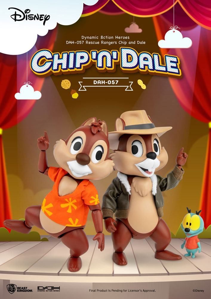 Chip 'n Dale: Rescue Rangers Dynamic 8ction Heroes Akční Figures 1/9 Chip & Dale 10 cm Beast Kingdom Toys