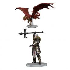 D&D Icons of the Realms Dragonlance pre-painted Miniatures Kensaldi on Red Dragon (Set 25)