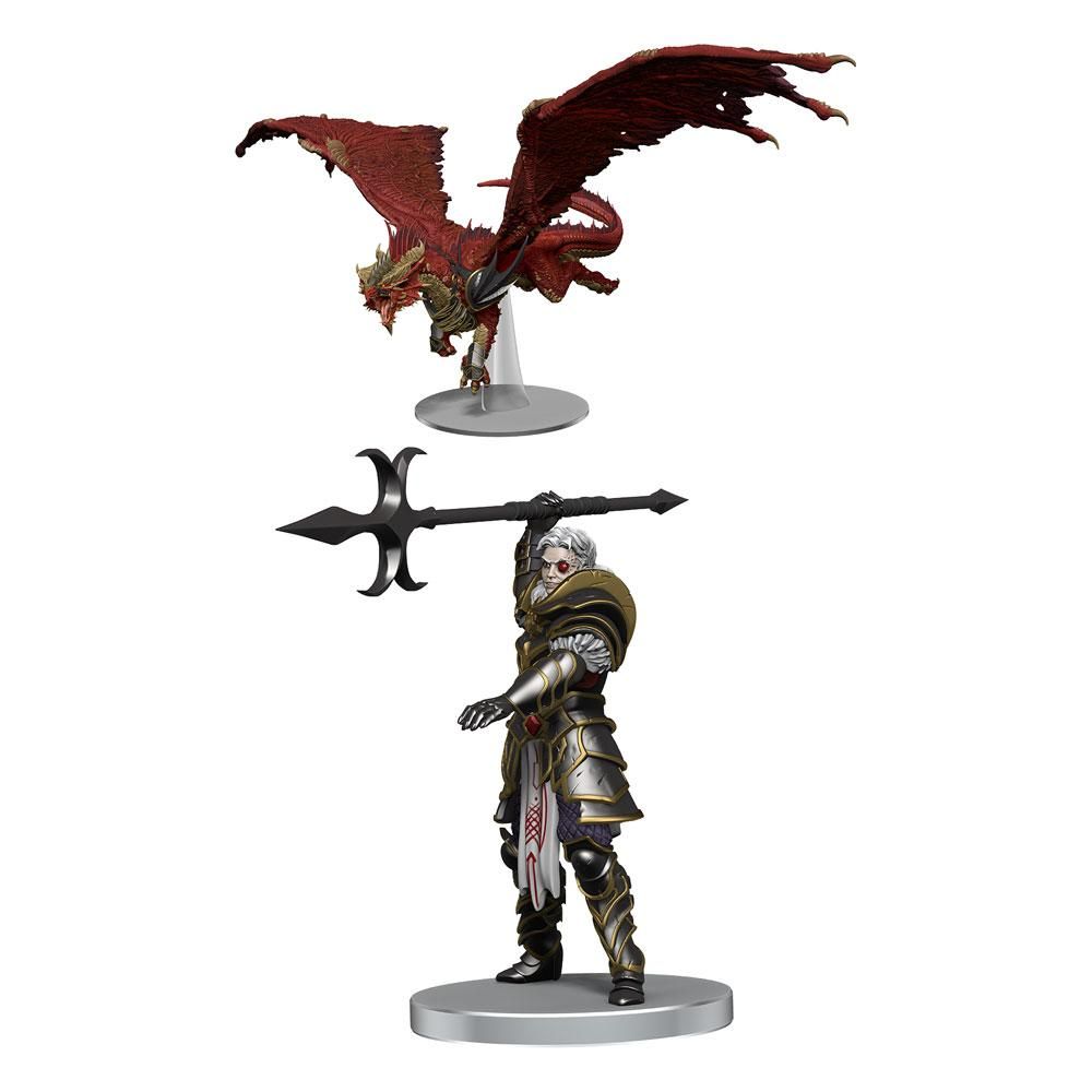 D&D Icons of the Realms Dragonlance pre-painted Miniatures Kensaldi on Red Dragon (Set 25) Wizkids
