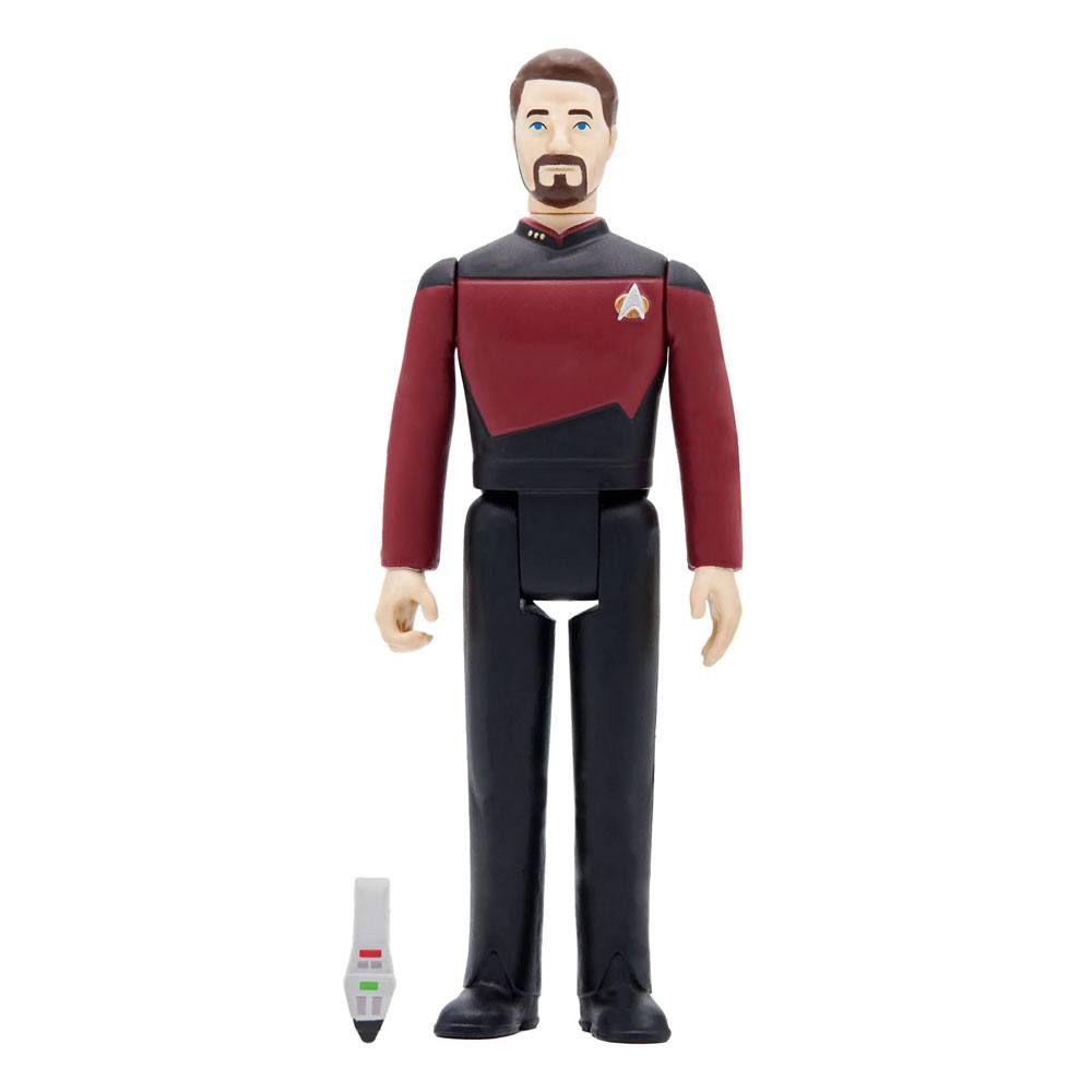 Star Trek: The Next Generation ReAction Akční Figure Wave 2 Commander Riker 10 cm Super7