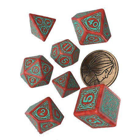 The Witcher Dice Set Triss Merigold the Fearless (7) Q Workshop