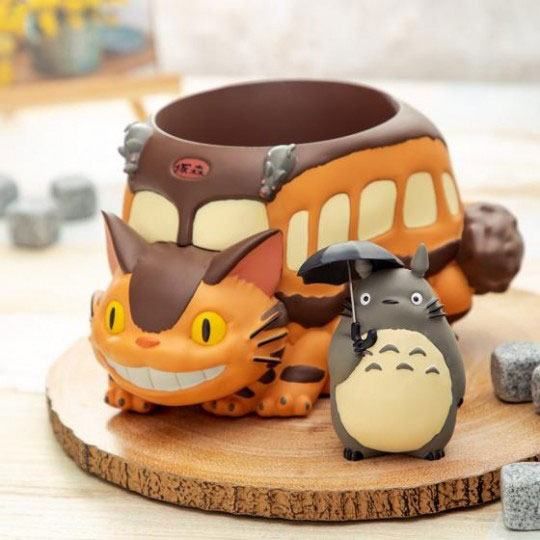 My Neighbor Totoro Diorama / Storage Box Catbus & Totoro Semic