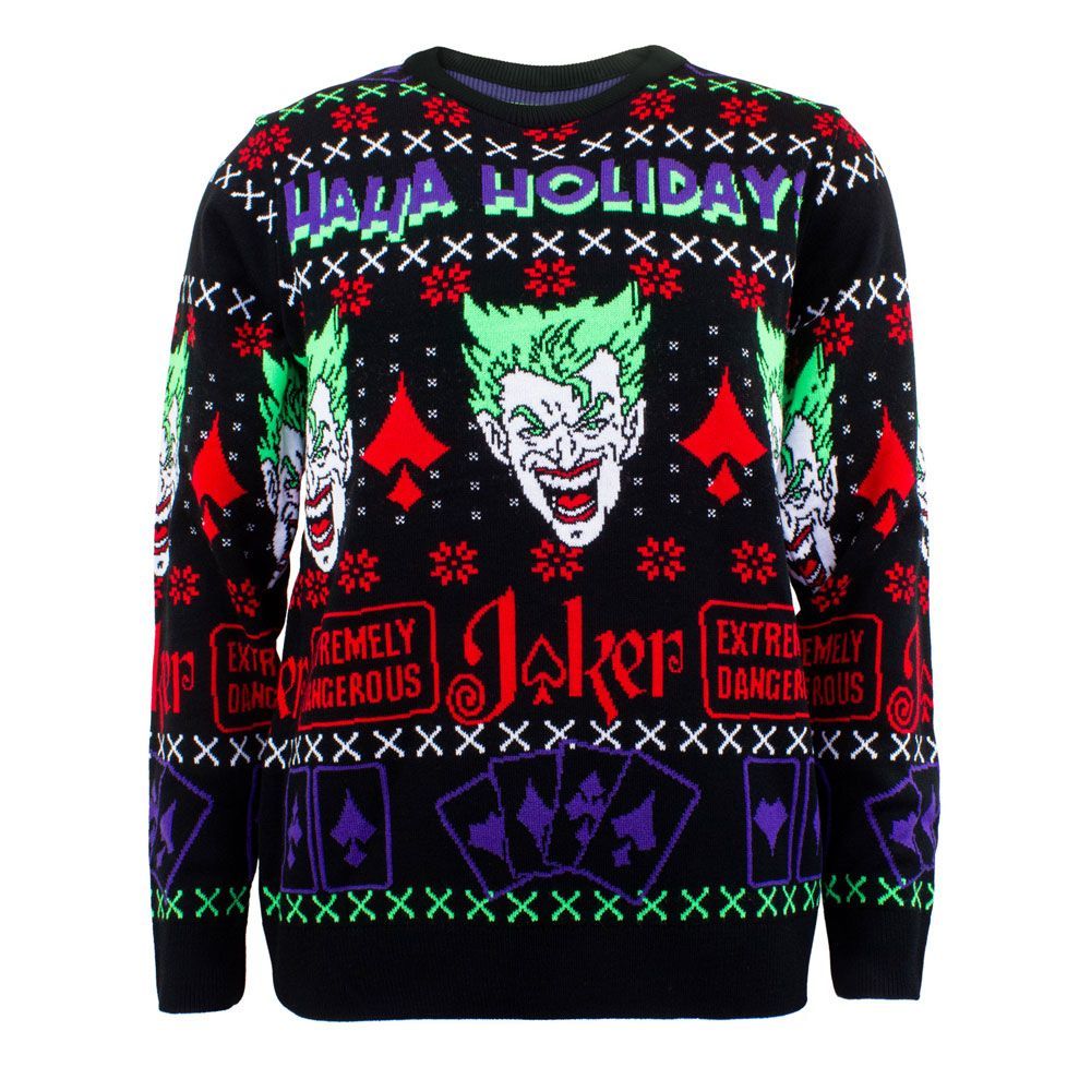 DC Comics Mikina Christmas Jumper Joker - HaHa Holidays Velikost S Heroes Inc