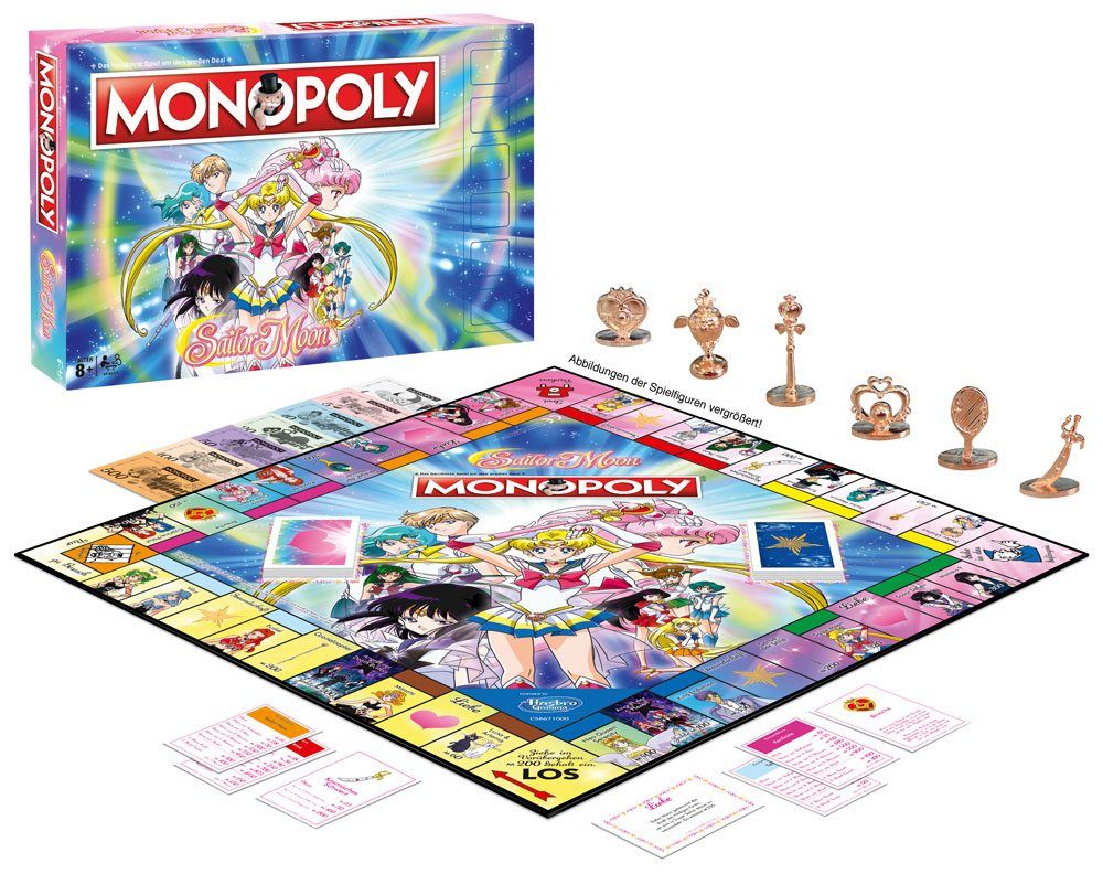 Sailor Moon Board Game Monopoly Německá Verze Winning Moves