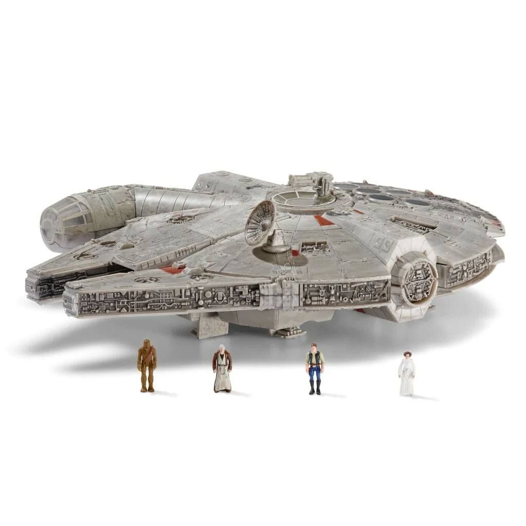 Star Wars Micro Galaxy Squadron Feature Vehicle with Figures Millennium Falcon 22 cm Jazwares