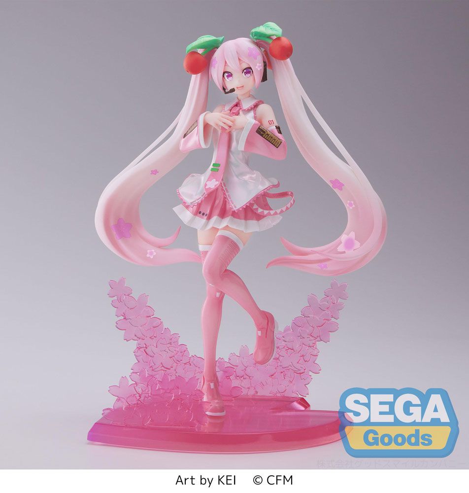 Hatsune Miku Luminasta PVC Soška Sakura Miku 2023 21 cm Sega