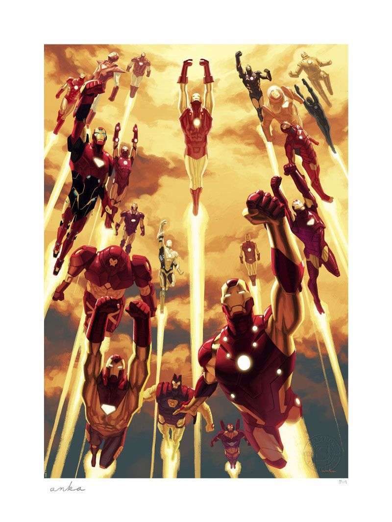 Marvel Art Print Iron Man Legacy 46 x 61 cm - unframed Sideshow Collectibles