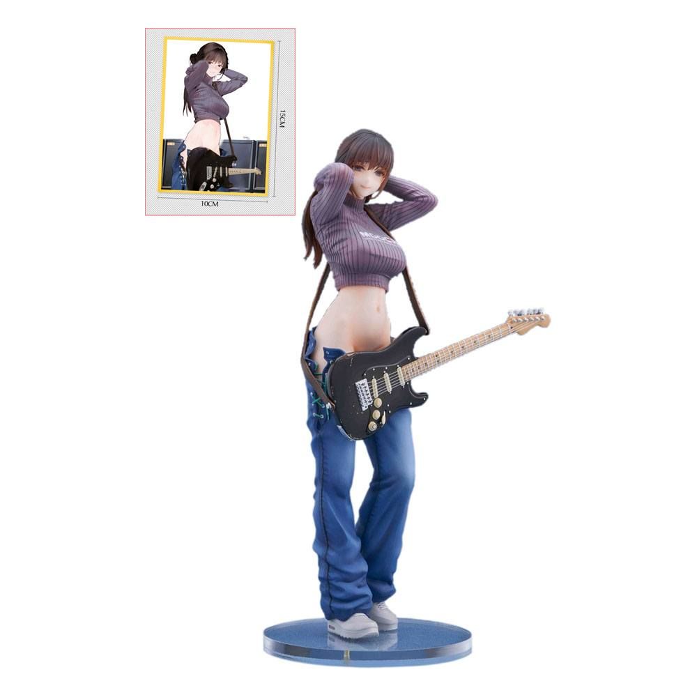Original Character PVC 1/7 Guitar Girl Illustrated by Hitomio16 Deluxe Ver. 25 cm Lovely