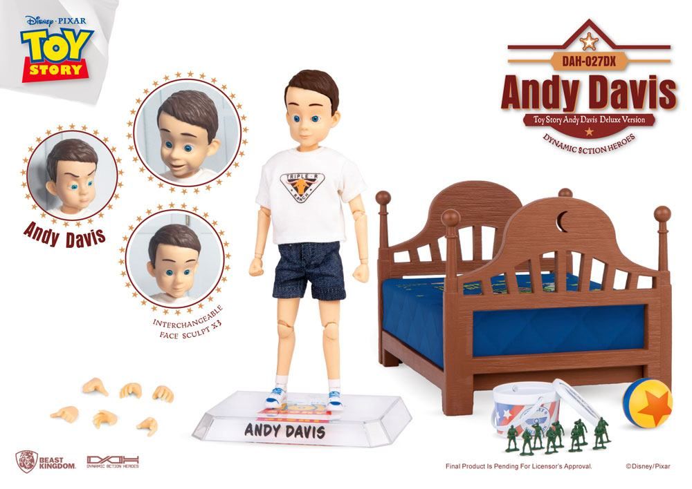 Toy Story Dynamic 8ction Heroes Akční Figure Andy Davis Deluxe Verze 14 cm Beast Kingdom Toys