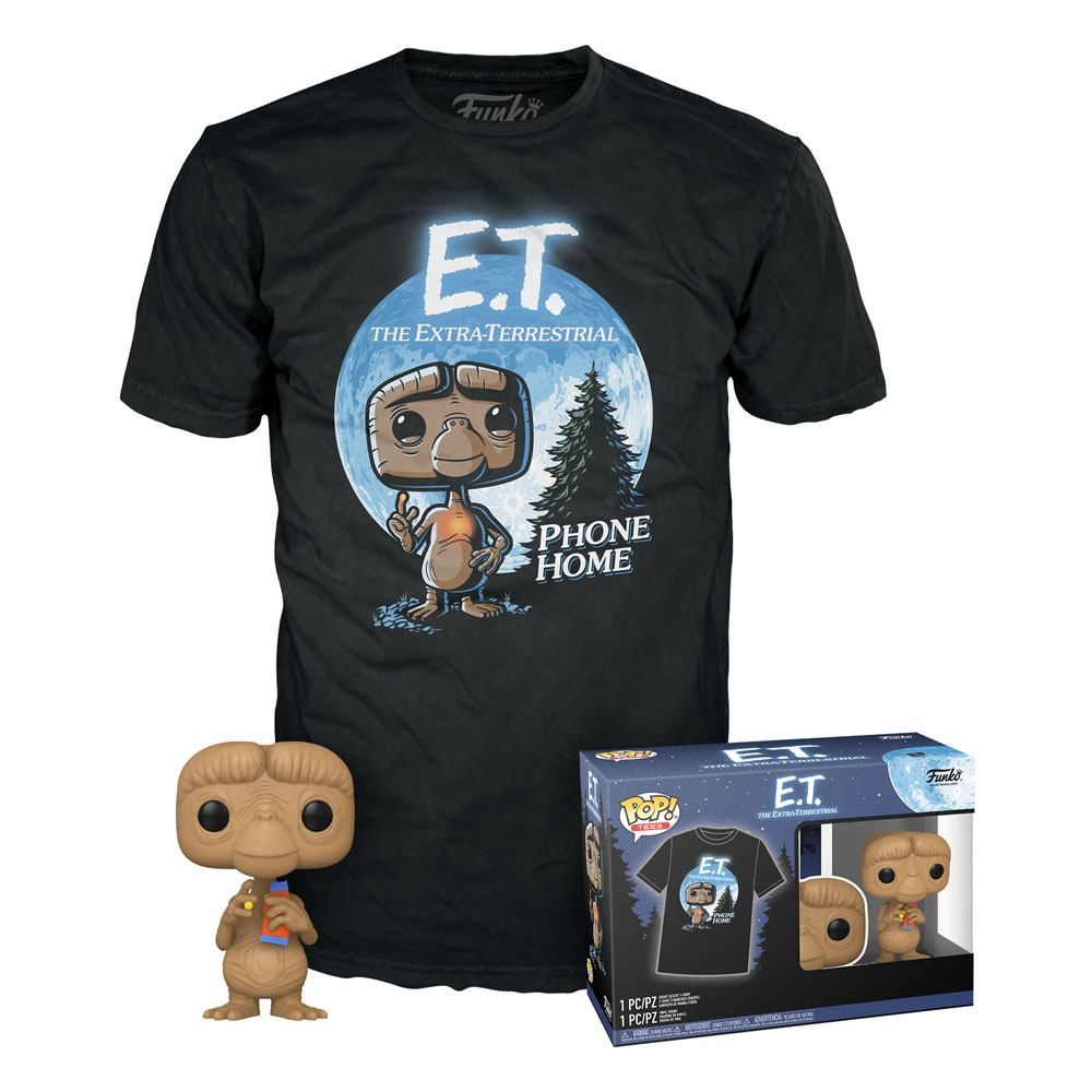 E.T. the Extra-Terrestrial POP! & Tee Box E.T. w/Reeses Velikost S Funko