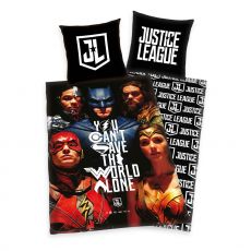 Justice League Povlečení Set You Can´t Save The World Alone 135 x 200 cm / 80 x 80 cm