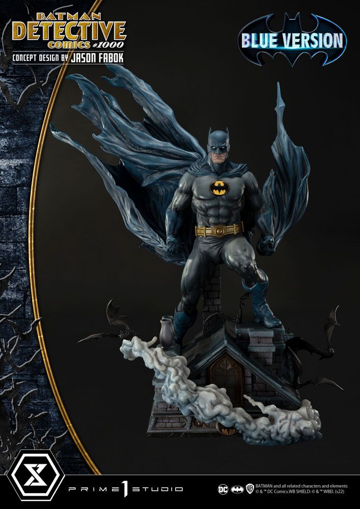 DC Comics Soška Batman Detective Comics #1000 Concept Design by Jason Fabok Blue Verze 105 cm Prime 1 Studio