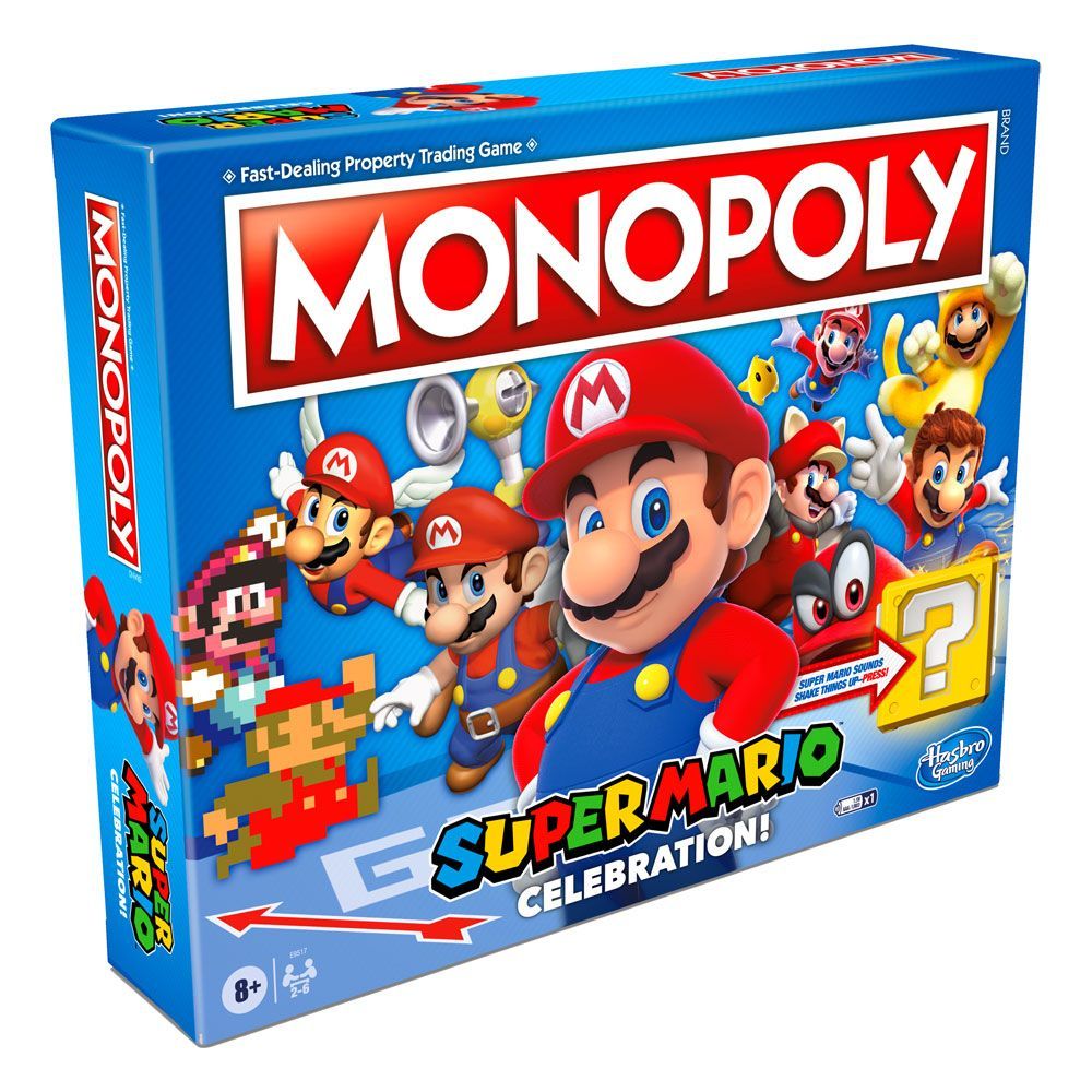 Super Mario Celebration Board Game Monopoly Anglická Verze Hasbro