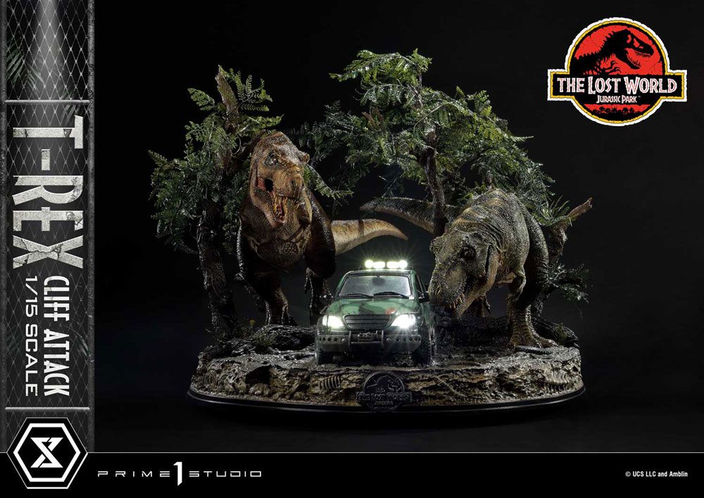 Jurassic World: The Lost World Soška 1/15 T-Rex Cliff Attack 53 cm Prime 1 Studio