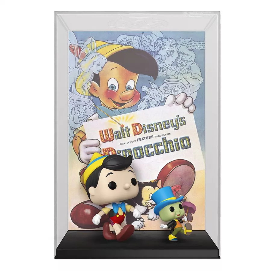 Disney's 100th Anniversary POP! Movie Plakát & Figure Pinocchio 9 cm Funko