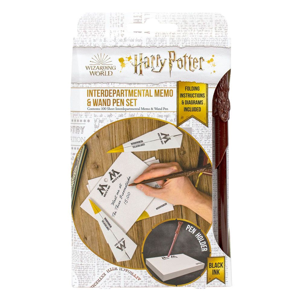 Harry Potter Interdepartmental Memo with Wand Propiska Set Bradavice Case (6) Blue Sky Studios