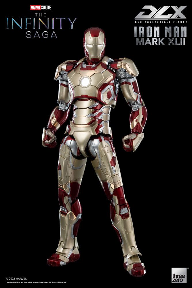 Infinity Saga DLX Akční Figure 1/12 Iron Man Mark 42 17 cm ThreeZero