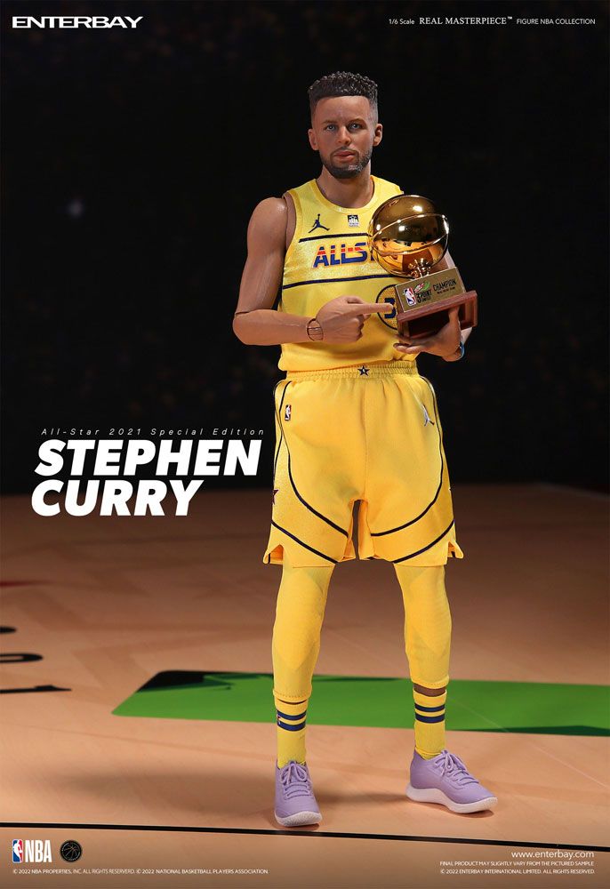 NBA Kolekce Real Masterpiece Akční Figure 1/6 Stephen Curry All Star 2021 Special Edition 30 cm Enterbay