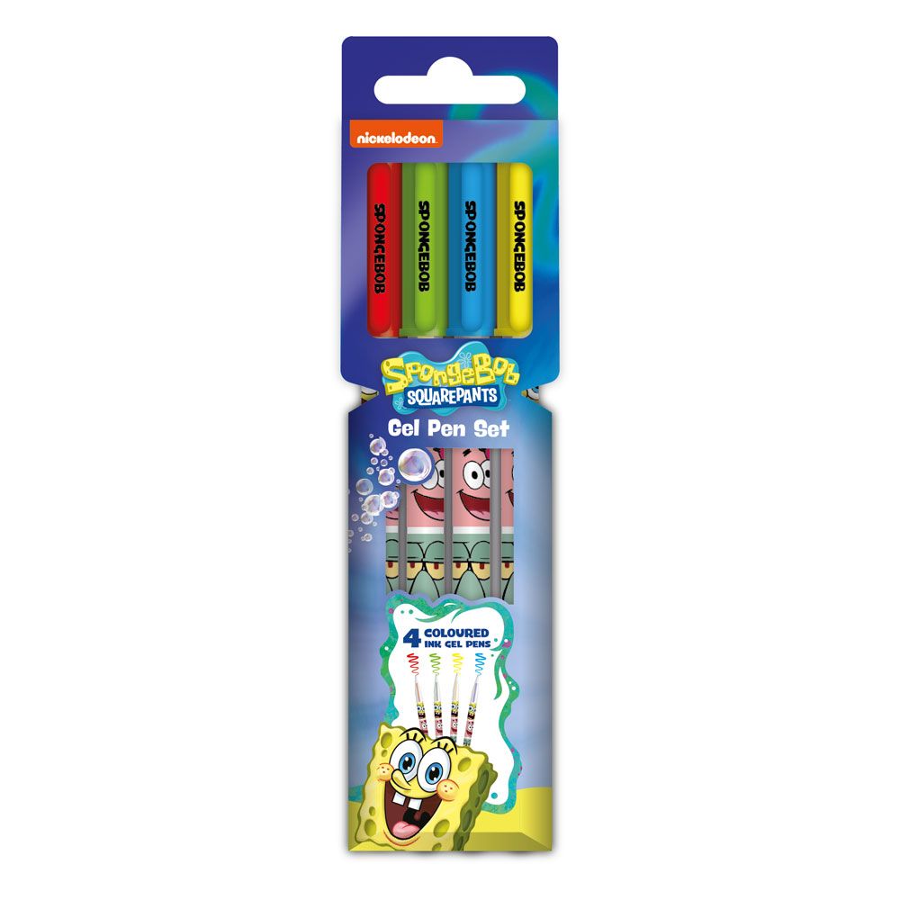 SpongeBob Gel Pens 4-Packs Icons Case (6) Blue Sky Studios