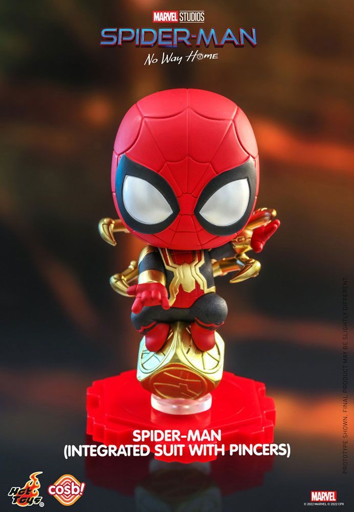 Spider-Man: No Way Home Cosbi Mini Figure Spider-Man (Integrated Suit) 8 cm Hot Toys