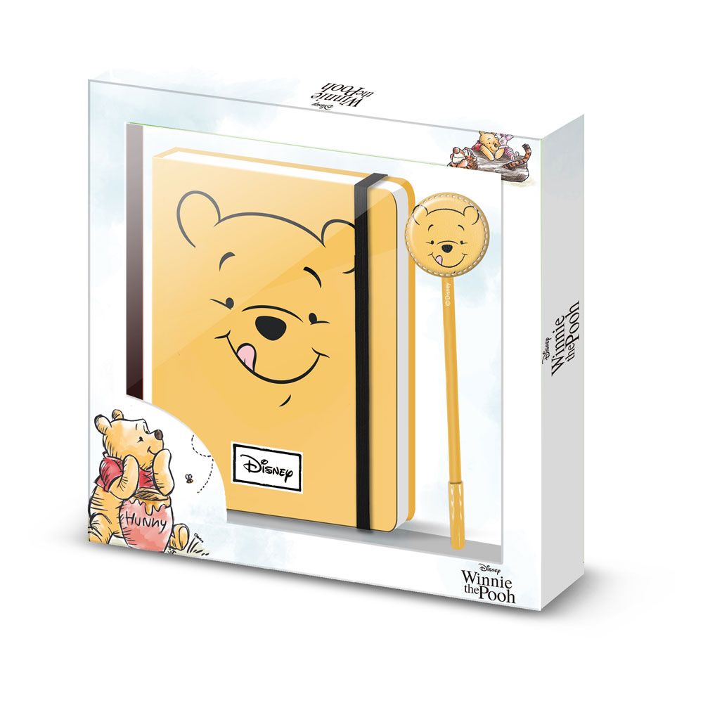 Disney Poznámkový Blok with Propiska Dárkový Set Winnie The Pooh Face Karactermania