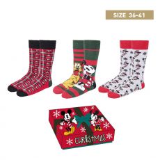Disney Ponožky 3-Pack Mickey Christmas Kolekce 36-41