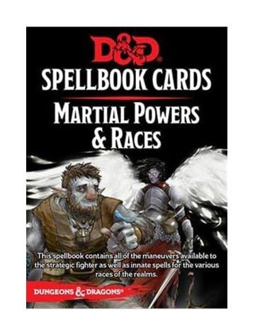 Dungeons & Dragons Spellbook Cards: Martial Powers & Races Anglická Wizards of the Coast