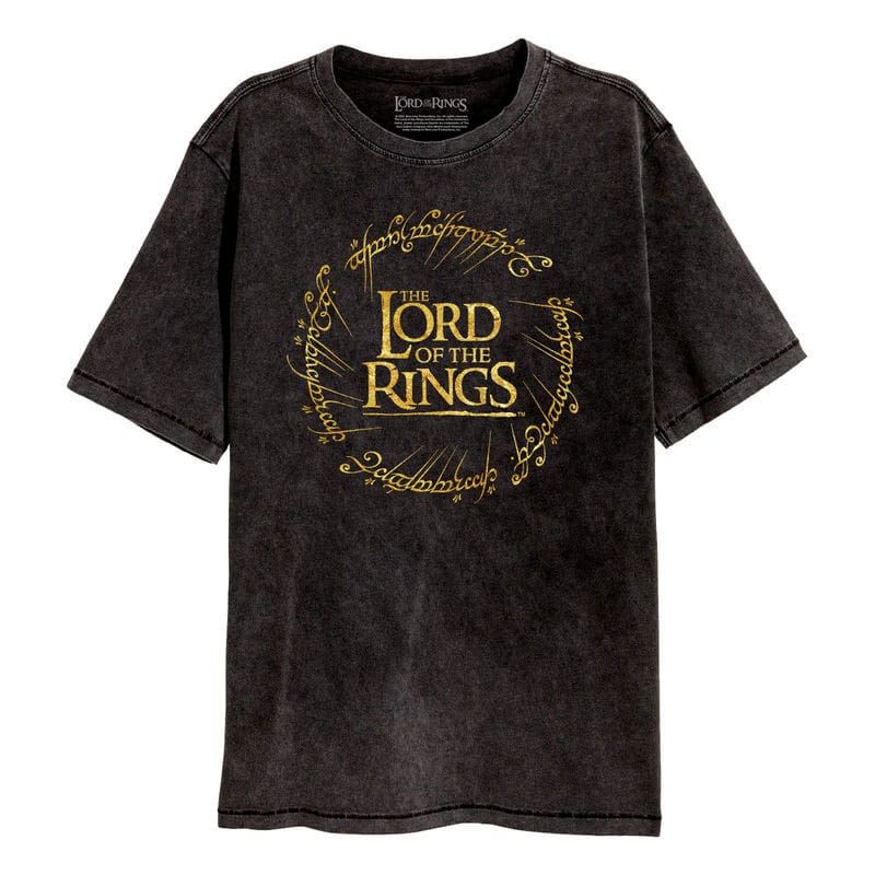 Lord Of The Rings Tričko Gold Foil Logo Velikost S Heroes Inc