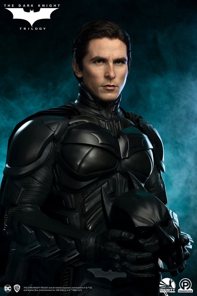 The Dark Knight Trilogy Životní Velikost Bysta Batman (Christian Bale) 91 cm Infinity Studio x Penguin Toys