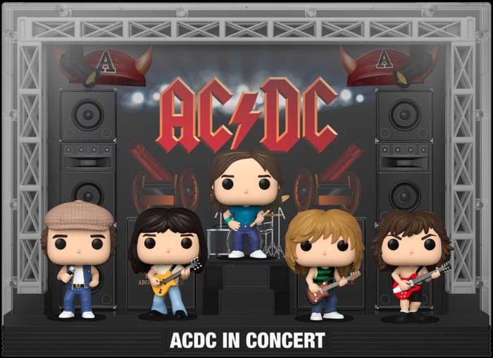 AC/DC POP! Moments DLX Vinyl Figure 5-Pack AC/DC in Concert 9 cm - POŠKOZENÝ OBAL Funko