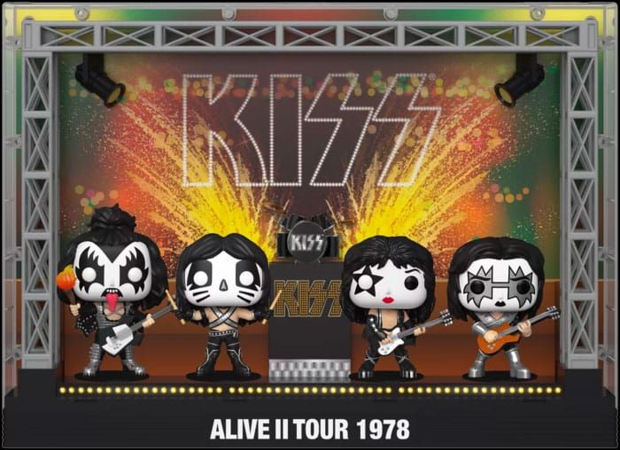 Kiss POP! Moments DLX Vinyl Figure 4-Pack Alive II 1978 Tour 9 cm Funko