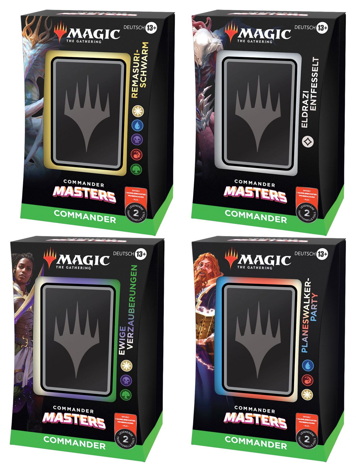 Magic the Gathering Commander Masters Decks Display (4) Německá Wizards of the Coast