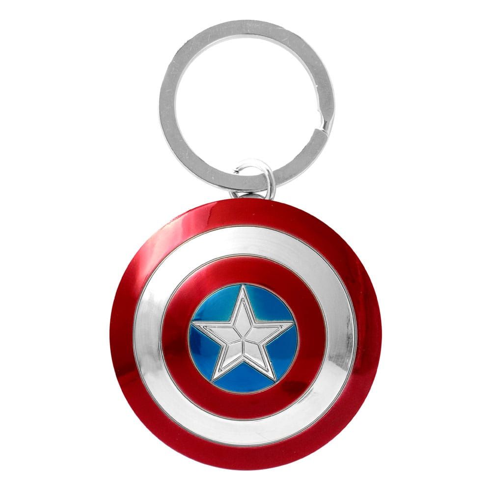 Marvel Metal Keychain Captain America Shield Monogram Int.