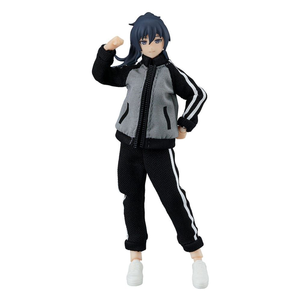Original Character Figma Akční Figure Female Body (Makoto) with Tracksuit + Tracksuit Skirt Outfit 13 cm Max Factory