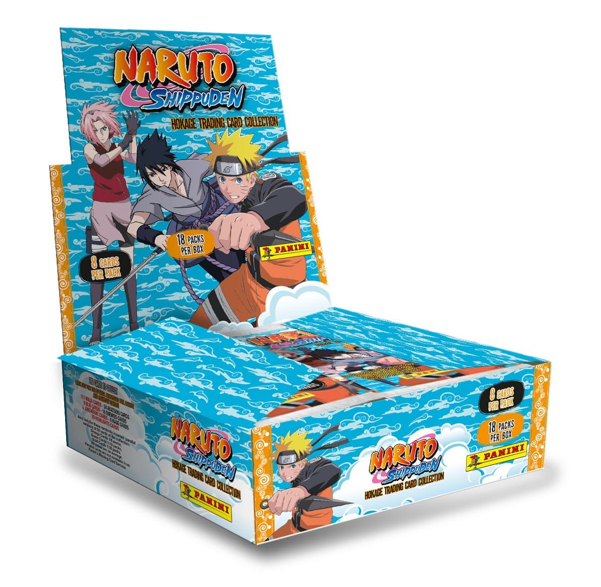 Naruto Shippuden Hokage Trading Card Kolekce Flow Packs Display (18) Anglická Verze Panini